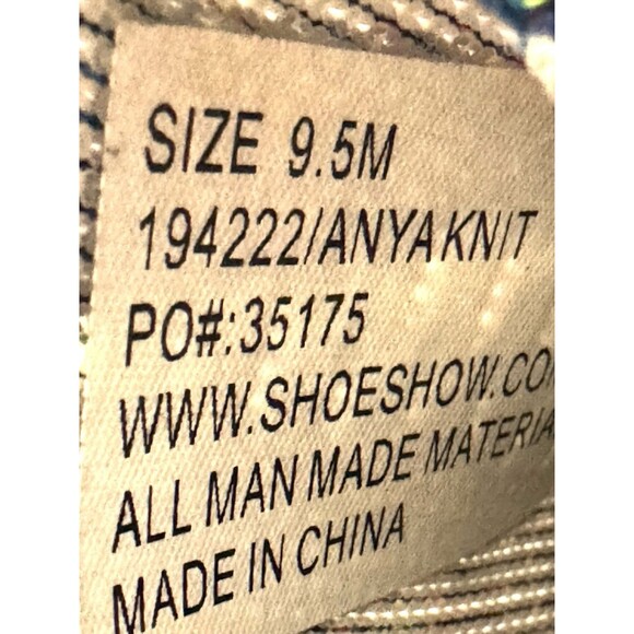 Air Underground Slip On Sneakers Womens Size 9.5 Pink Multi-color Knit Lace-Up - Picture 10 of 12